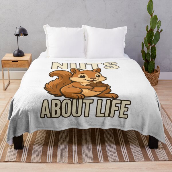 Item preview, Nuts About Life – Cute Squirrel Cartoon designed and sold by storelibertys.