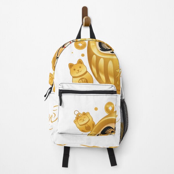 Item preview, Prosper and Shine Golden Daruma Motivational Illustration designed and sold by daila70.