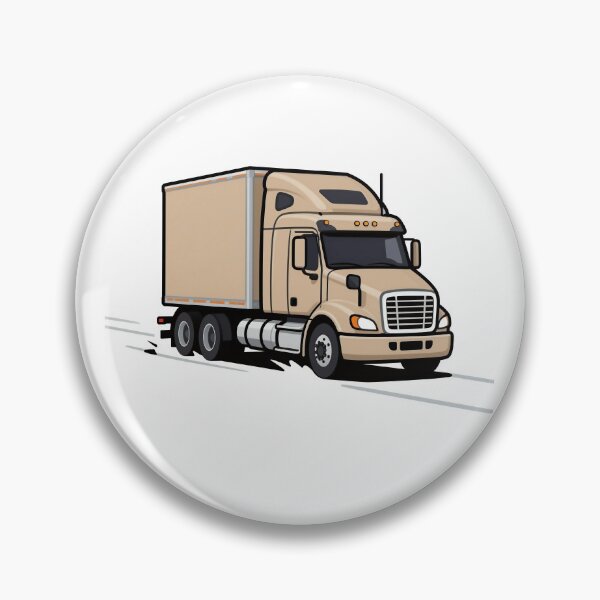 Artikelvorschau, Beige Diesel Semi Truck Road entworfen und verkauft von enginecoldstarts.