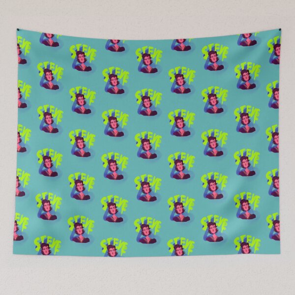 Item preview, Steve fan art digital illustration, 80s, retro designed and sold by Gelyane.