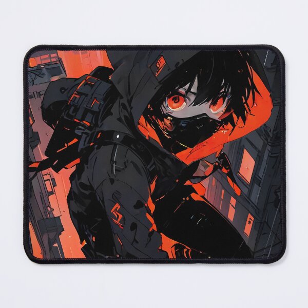 Item preview, ZERO: Monochrome Aerial High-Rise Infiltration Jump | Cute Cyberpunk Anime Girl designed and sold by Sytrics.