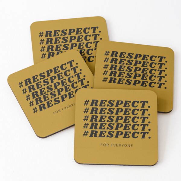 Item preview, Respect For Everyone Social Justice Hashtag Typography designed and sold by DesignsVault.