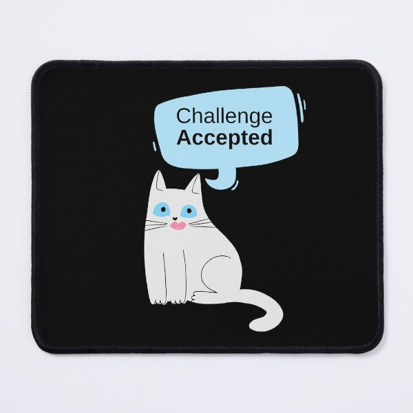 Item preview, Challenge Accepted – Cute White Cat with Pink Lips Phone Case designed and sold by Giota29.