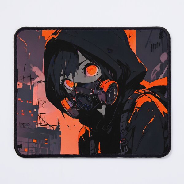 Item preview, ZERO: Monochrome Masked Tactical Urban Sentinel | Cute Cyberpunk Anime Girl designed and sold by Sytrics.