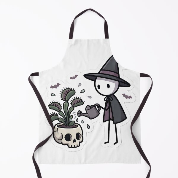 Item preview, Goth Gardener Stickman Spooky Plant Mom Dad Aesthetic Skull Pot designed and sold by StickyGuys.
