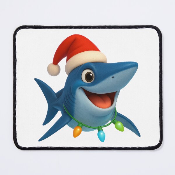 Item preview, Christmas Longfin Mako Shark designed and sold by Sillytoe.