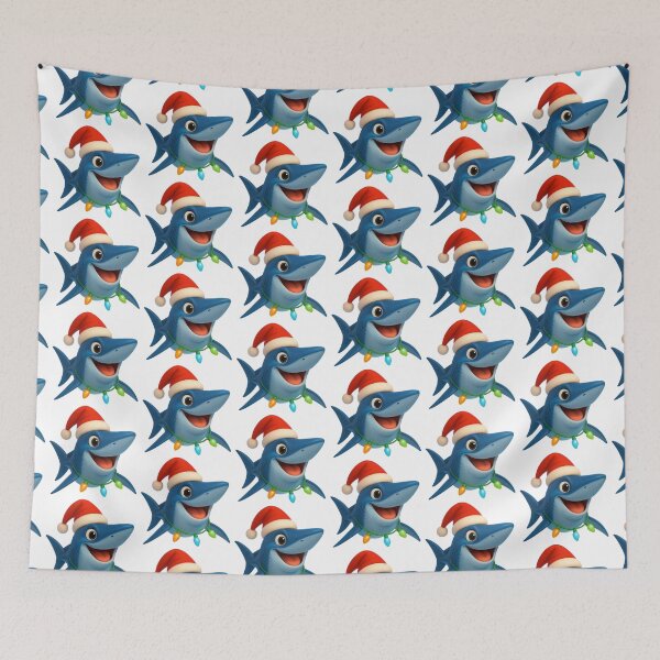 Item preview, Christmas Longfin Mako Shark designed and sold by Sillytoe.