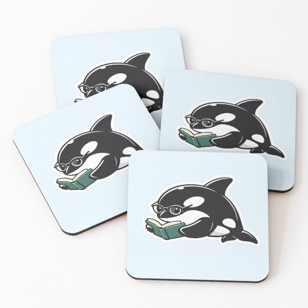 Item preview, Nerdy Orca Reading a Book designed and sold by Orca Chuckle Studios.