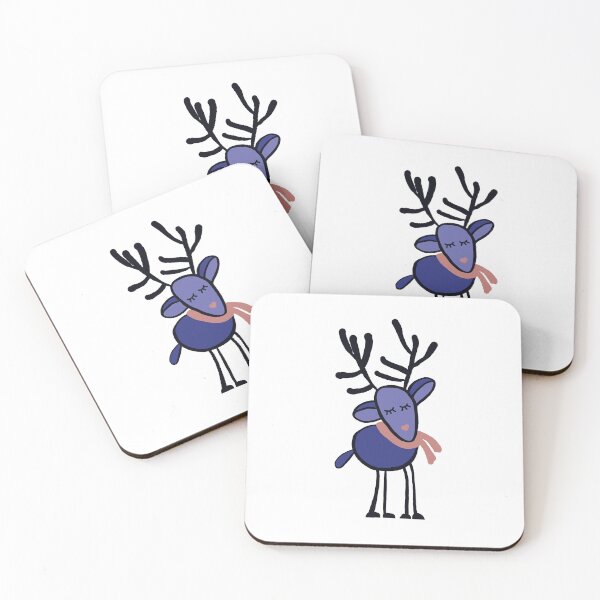 Item preview, Cute hand drawn Santa's Reindeer designed and sold by VitSArt.