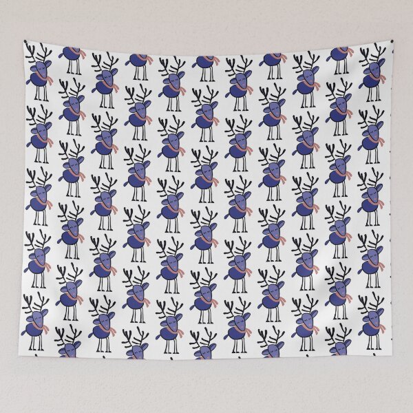 Item preview, Cute hand drawn Santa's Reindeer designed and sold by VitSArt.