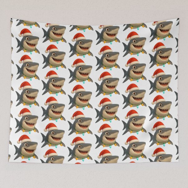 Item preview, Christmas Megalodon Shark designed and sold by Sillytoe.