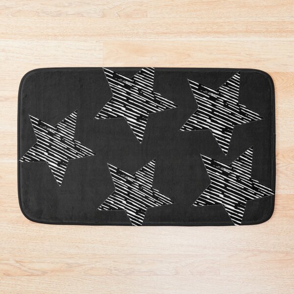 Item preview, Striata Black White Stars Digital Collage designed and sold by Licorice Moon.