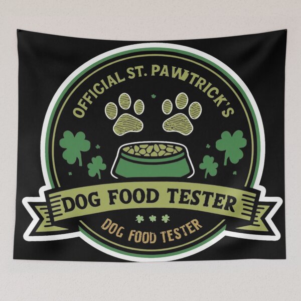 Item preview,  St-Patricks day dog food tester art designed and sold by YourTrendyTees.