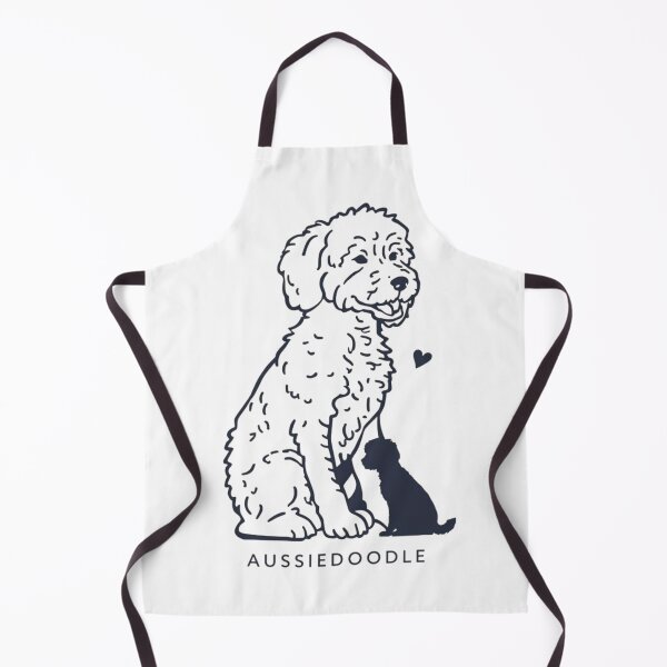 Item preview, Aussiedoodle Silhouette Shirt Dog Mom Dad Gift Minimalist Design designed and sold by QuikFun.