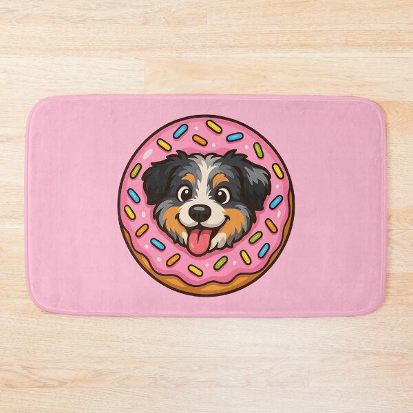 Item preview, Cute Aussie Doodle Dog Inside Pink Donut - Sweet Puppy designed and sold by Balasan.