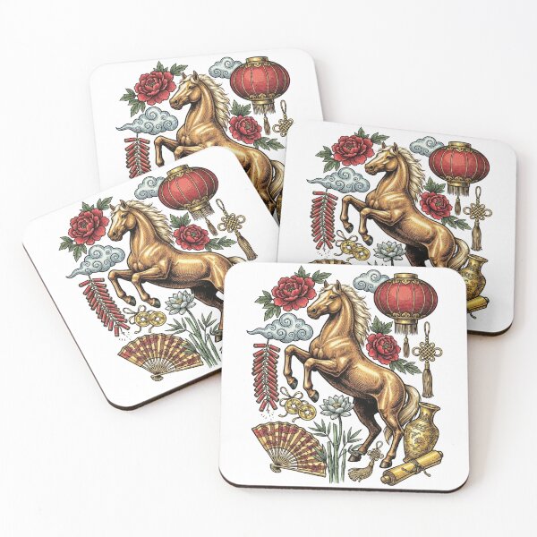 Item preview, Golden Horse of Wealth - 2026 Lunar New Year Art designed and sold by DigitalGlade.