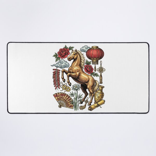 Item preview, Golden Horse of Wealth - 2026 Lunar New Year Art designed and sold by DigitalGlade.