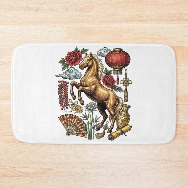 Item preview, Golden Horse of Wealth - 2026 Lunar New Year Art designed and sold by DigitalGlade.