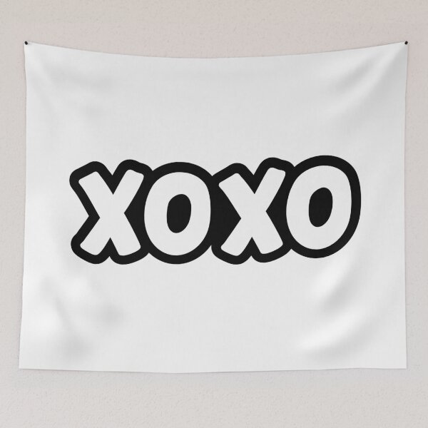 Item preview, XO XO, Hugs and Kisses Outline Bold designed and sold by Memes N Lore .