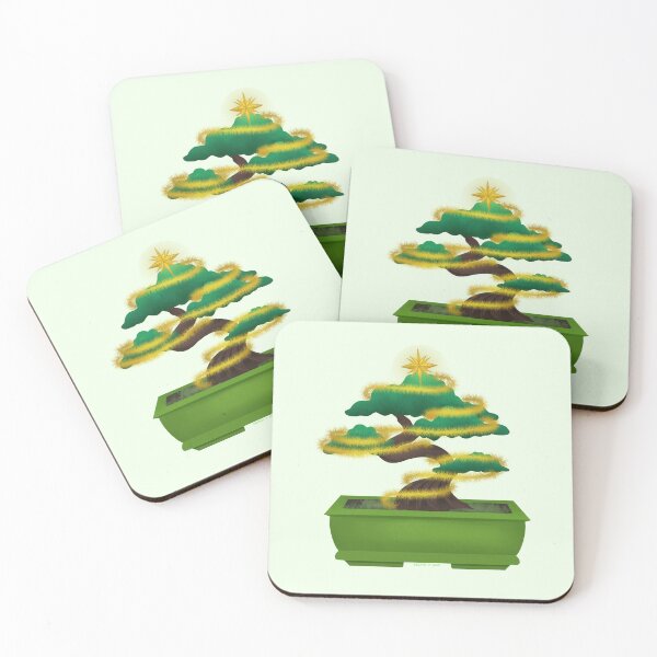 Item preview, The house bonsai wants to be dressed fancy for Christmas too! designed and sold by CosmicNCozy.