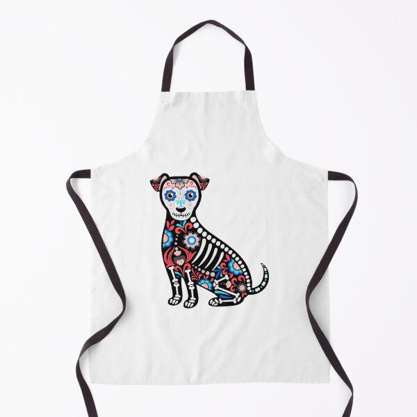 Item preview, Sugar Skull Skeleton Dog – Day of the Dead Folk Art Illustration designed and sold by Horrify.