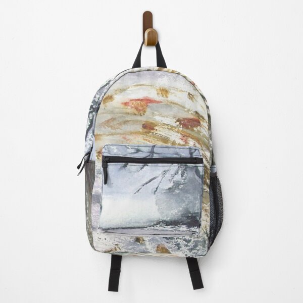 Item preview, Winter Waterside, Snowy Trees and Reeds Watercolor Landscape designed and sold by Prayful.