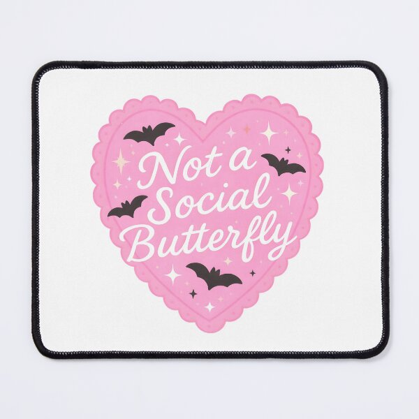 Item preview, Not a Social Butterfly Heart  designed and sold by PenningFinnCo.