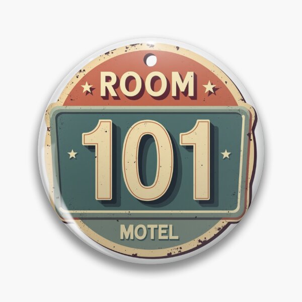 Item preview, Retro Motel Key Tag Room 101 designed and sold by Craftifik ..