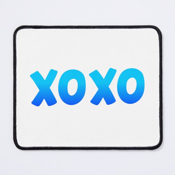 Item preview, XO XO, Blue Hugs and Kisses Bold designed and sold by Memes N Lore .