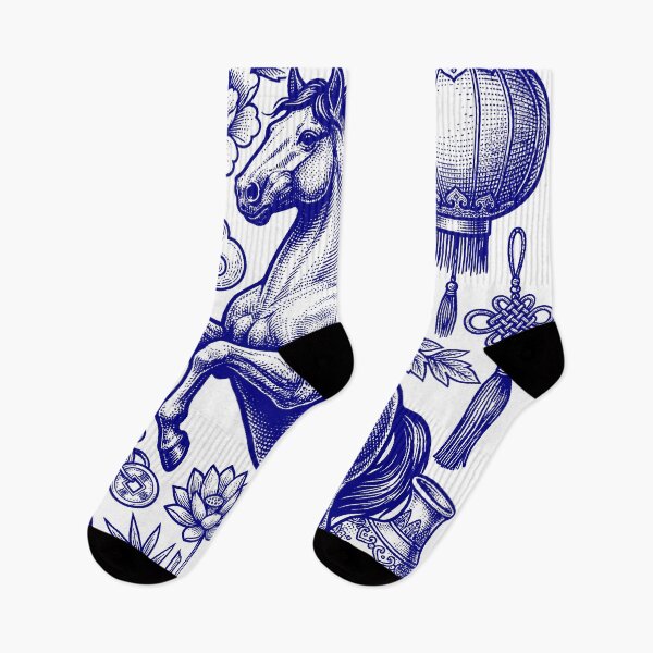 Item preview, Vintage Year of the Horse 2026 - Chinese Zodiac Ink Art designed and sold by DigitalGlade.