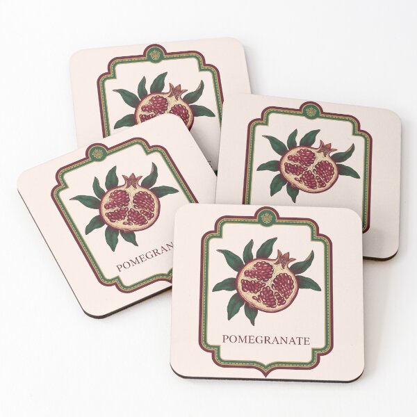 Item preview, Vintage Pomegranate Botanical Illustration – Classic Fruit Art designed and sold by novapixel25100.