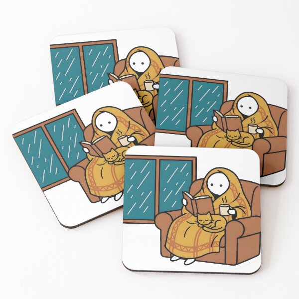 Item preview, Cozy Introvert Stickman Reader Blanket Burrito Rainy Day Aesthetic Book Lover designed and sold by StickyGuys.
