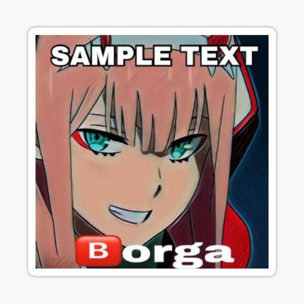Zero Two - Borga Sticker