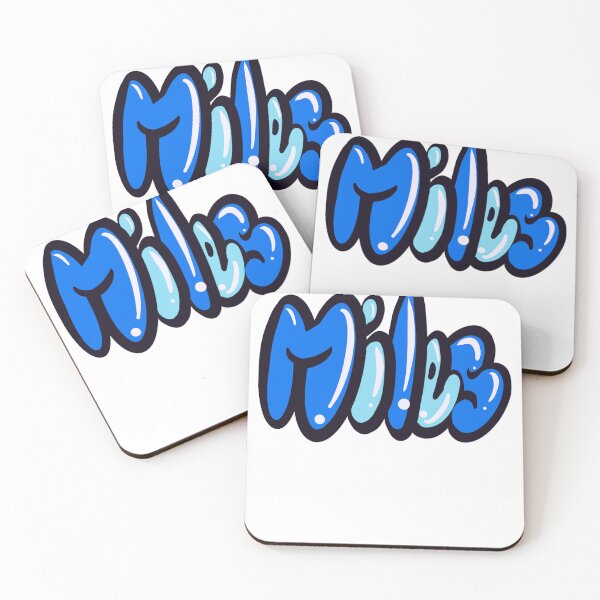 Artikelvorschau, Miles Name in blauer Graffiti-Kalligraphie Top 10 der besten personalisierten Geschenke für Jungen und Männer mit dem Namen Miles entworfen und verkauft von Artonmytee.