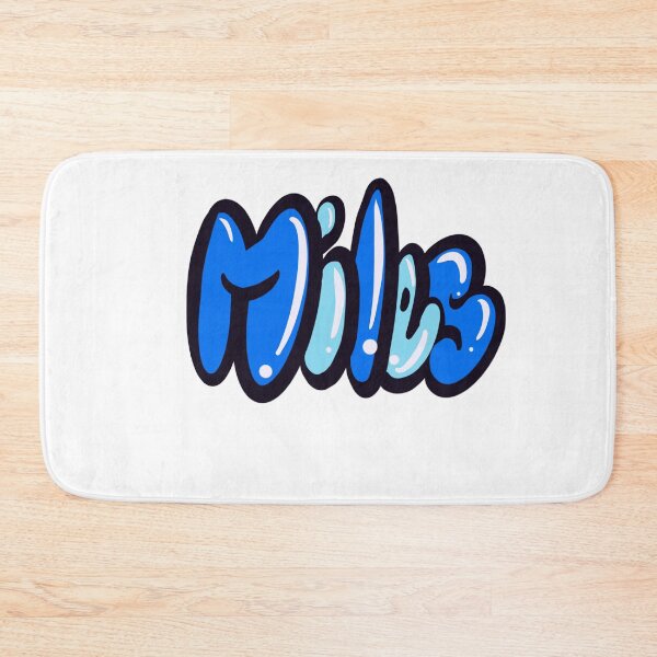 Artikelvorschau, Miles Name in blauer Graffiti-Kalligraphie Top 10 der besten personalisierten Geschenke für Jungen und Männer mit dem Namen Miles entworfen und verkauft von Artonmytee.