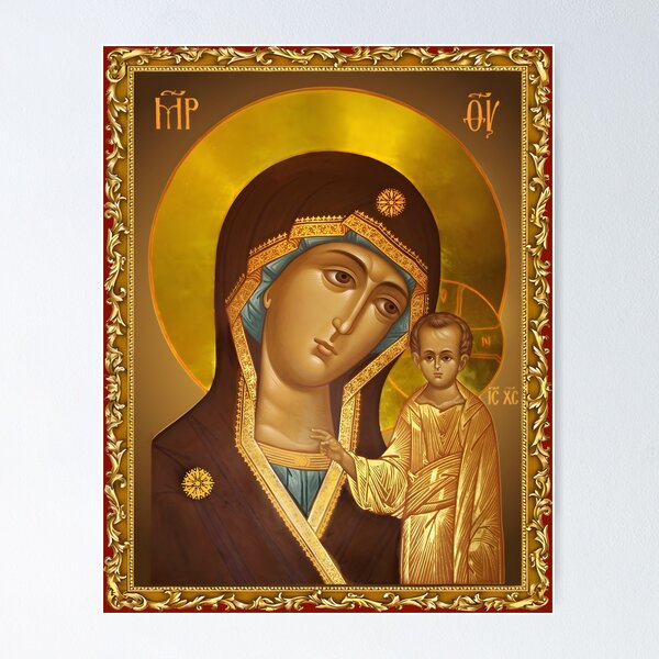 Item preview, icon Our Lady of Kazan, Mother of God of Kazan, Virgin of Kazan, Orthodox Icon designed and sold by orthodox-icon.
