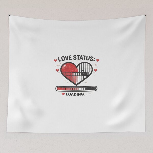 Item preview, Love Status Loading Shirt – Funny Valentine Tee, Cute Heart Progress Bar Design, Couples Gift, Romantic Aesthetic designed and sold by masteryStore.