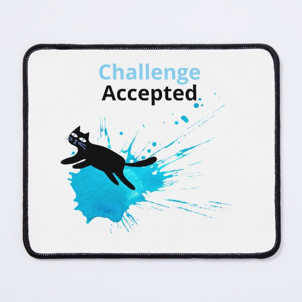 Item preview, Challenge Accepted Cat – Minimal Splash Art Phone Case designed and sold by Giota29.