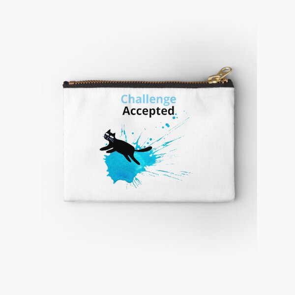 Item preview, Challenge Accepted Cat – Minimal Splash Art Phone Case designed and sold by Giota29.