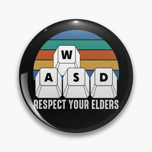 Item preview, Respect Your Elders Gamer WASD Gaming Retro Keyboard PC Gamer Meme  designed and sold by gunaone-design.