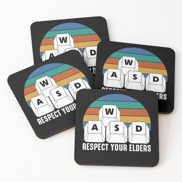 Item preview, Respect Your Elders Gamer WASD Gaming Retro Keyboard PC Gamer Meme  designed and sold by gunaone-design.