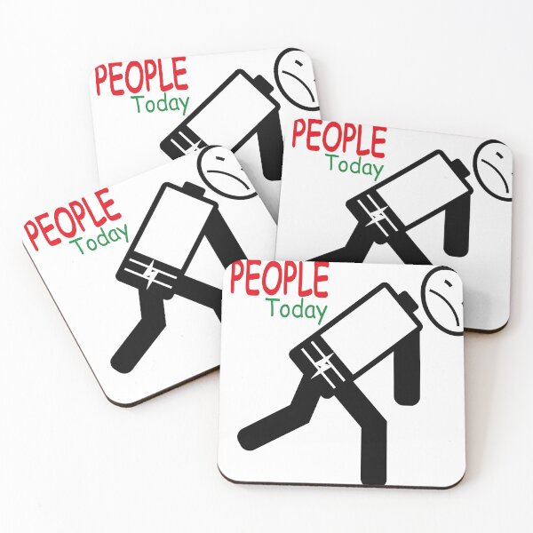 Item preview, No People Today – Social Battery Low designed and sold by anekee.