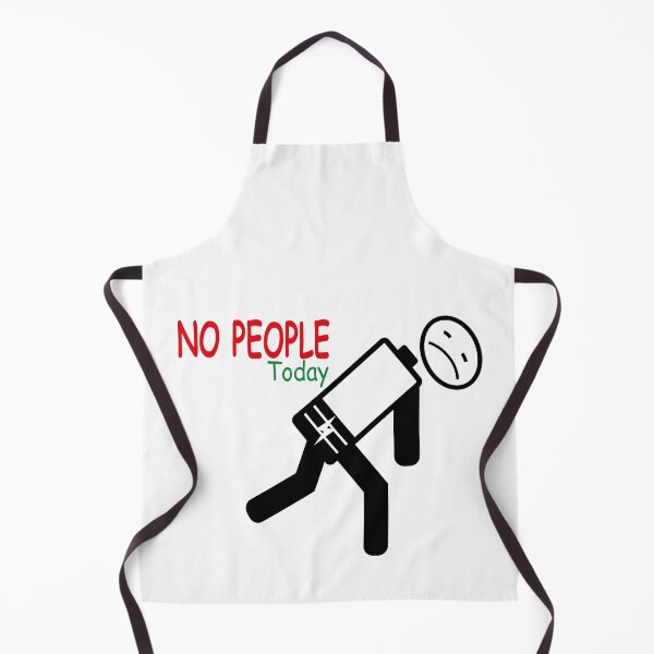 Item preview, No People Today – Social Battery Low designed and sold by anekee.