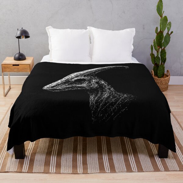 Item preview, Parasaurolophus Skull – Dark Dinosaur Grunge Scratch Art designed and sold by Mortisigil.