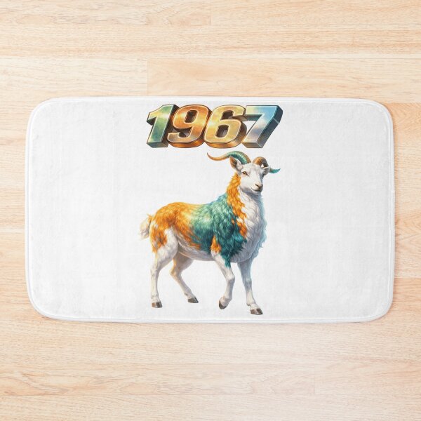 Item preview, 1967YearoftheGoatEasternZodiacCreativityHarmonyDesign designed and sold by AlexLineArt.