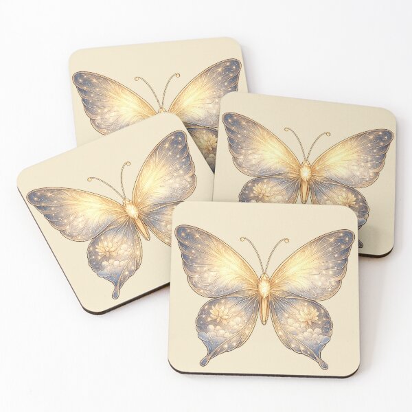 Item preview, Gratitude Butterfly – Golden Light of Thankfulness | Sacred Virtue Art designed and sold by SaintGear.