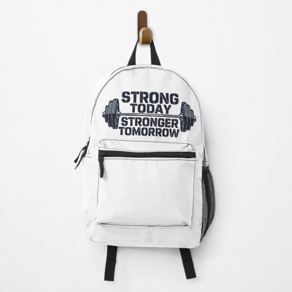 Item preview, Strong Today, Stronger Tomorrow – Motivational Fitness Quote designed and sold by MustXop.