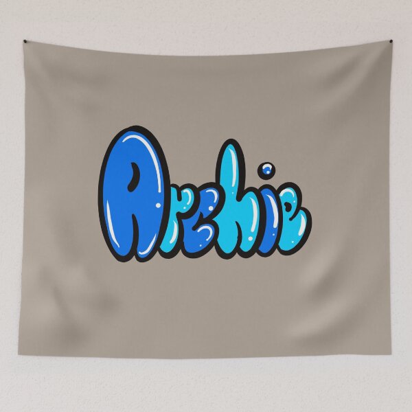 Item preview, Archie name in blue graffiti calligraphy Top 10 best personalized gifts for boys and men named Archie designed and sold by Artonmytee.