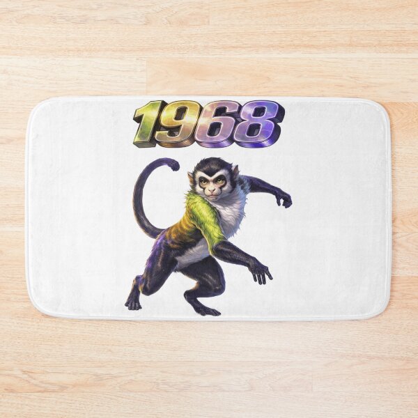Item preview, 1968YearoftheMonkeyEasternZodiacIntelligenceDesign designed and sold by AlexLineArt.