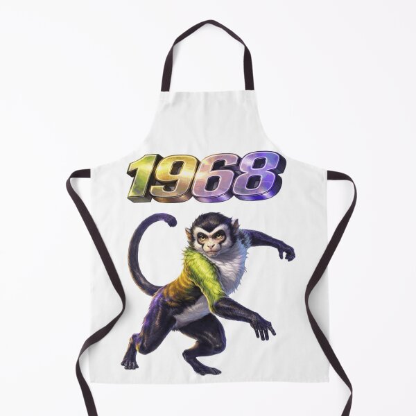 Item preview, 1968YearoftheMonkeyEasternZodiacIntelligenceDesign designed and sold by AlexLineArt.